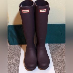 Hunter Rain Boots Plum Purple 8 Women’s